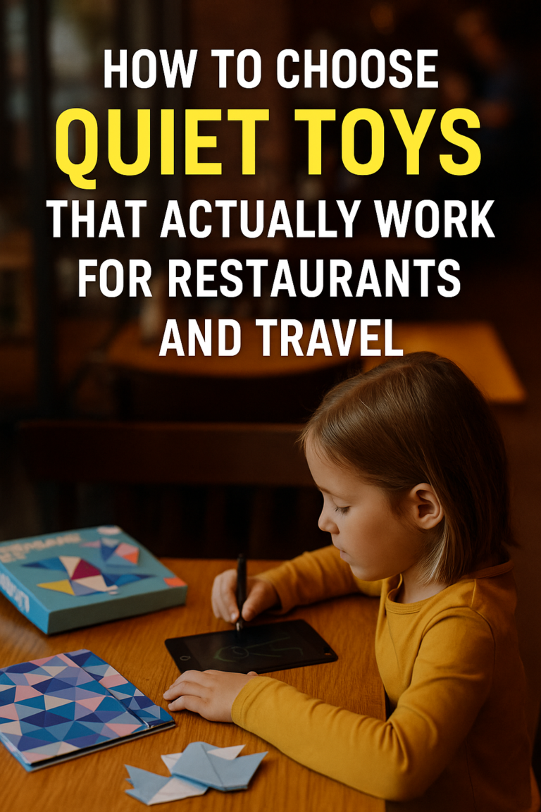 How to Choose Quiet Toys That Actually Work for Restaurants and Travel